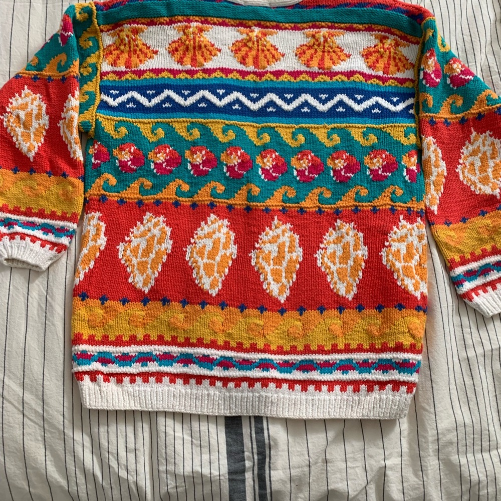 Talbots Multicolor Patterned Women's Cardigan - Picture 5 of 6